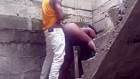 My brick layer neighbor fuck me in uncompleted building