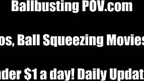 I Am Going To Smash Your Balls To Bits In Rough Femdom BDSM