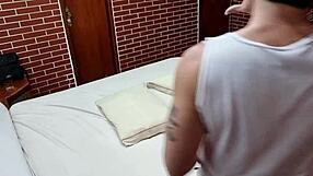 Bastidores with a Naughty Young Mulata Screaming While Fucked by Two Guys and Covered in Cum.