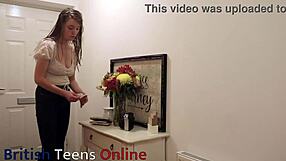 Naughty college student caught and spanked for bad behavior