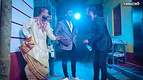 my first suhagarat turned into gangbang with four husbands, full indian wife movie