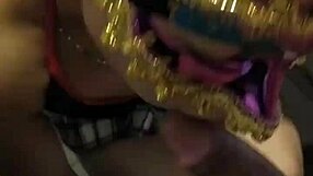 Real homemade video of sexy latina amateur giving blowjob