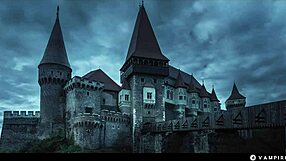 Vampire Seduction in Old Gothic Manor with Blonde Owner