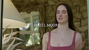 Brunette Teen Hazel Moore Invites Delivery Guy For Raunchy Sex Including Cunilingus, Doggy Style, And Riding