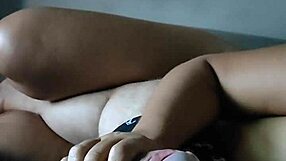 stepmom watches cartoon while jerking stepson, husband away, stepsister teases him to cum