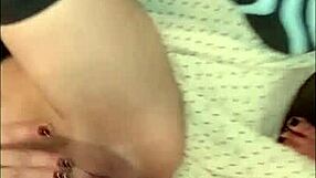 brunette milf bent over for anal by guy in feminine clothes, her moans make it impossible not to cum