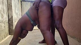 Neighbors engage in a steamy sex competition with big asses involved.