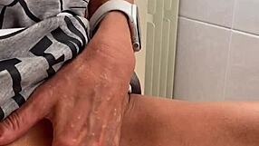 Real morning masturbation caressing small 18+ clitoris gently