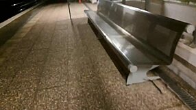 i bent over naked and got fucked doggystyle at the train station