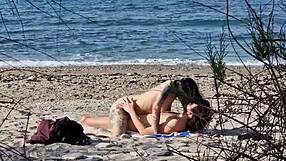 Beach Sex Between Two Passionate Lovers With Female Squirting Orgasms At 7 40 And 13 25