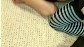 brunette milf bent over for anal by guy in feminine clothes, her moans make it impossible not to cum