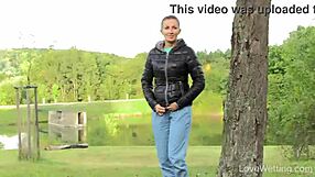 Susie Stuns with Outdoor Pissing Scene in Public View