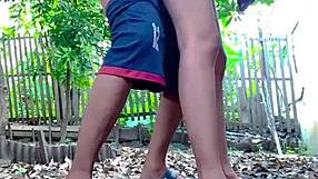 Neighbor's wife fucked in backyard garden