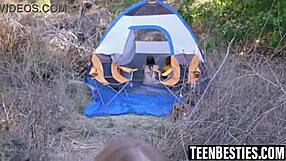 yo, wanna watch these teens get banged by their buddy while camping outdoors?