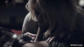 kit mercer feels a rush of taboo desire helping her stepson with a blowjob