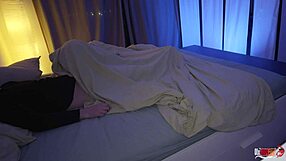 Stepmom sneaks into stepsons bedroom to secretly suck him off and swallows his cum