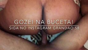 Brazilian Babe Rides Hard On Big Dick