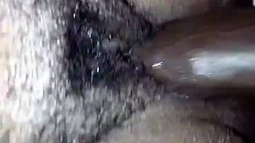 that cum flow creampie is so intense with the bbw and big black cock