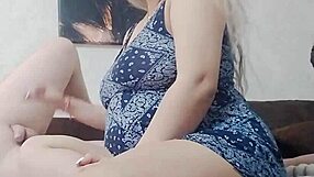 Blonde's White Nails Make Soft Dick Hard