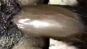 that cum flow creampie is so intense with the bbw and big black cock