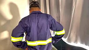 skinny girl with narrow ass gets clothes ripped while shaking