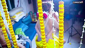 my first suhagarat turned into gangbang with four husbands, full indian wife movie