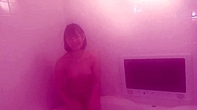 Young Japanese Beauty Strips in Uniform for Big Tit Caress and Creampie