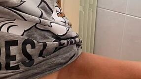 Real morning masturbation caressing small 18+ clitoris gently