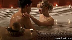 Stunning blonde Indian lover delivers an intense exotic blowjob