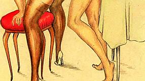 My secret life revealed in retro vintage comic style