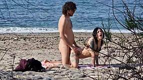 Beach Sex Between Two Passionate Lovers With Female Squirting Orgasms At 7 40 And 13 25