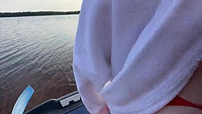 Hot Blonde In Fishnets Risks Outdoor Blowjob And More