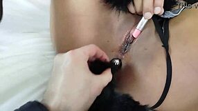 latin girlfriend in catsuit gets banged by master with slapping and anal till cum