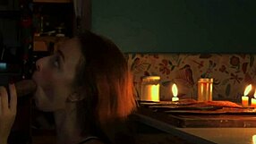 Blonde couple rides with passion, ends in deep creampie!