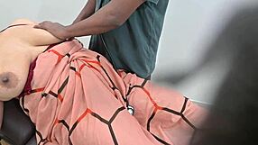 indian doctor checking lady patient in clinic