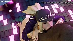 I gave Akali a blowjob, it was deep.