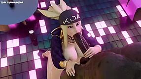 I gave Akali a blowjob, it was deep.