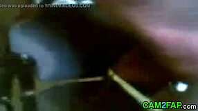 Ebony girl masturbating on webcam