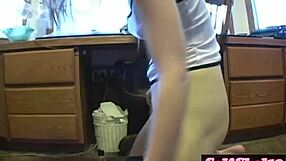 Cock Tugging Teen Tawny Rides Sybian Hard. Her Solo Striptease Drives Wild!