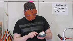 this submissive got her throat fucked hard, then succumbed to the dom with anal and toys