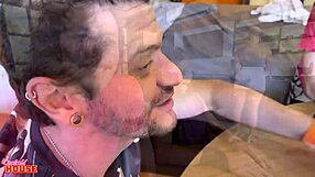 anfitria safada shows how to handle boyfriend's friends with ass shaking cowgirl