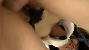 Naosima ai gives strong blowjob and gets creampied uncensored