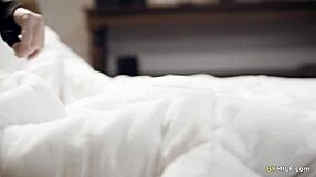 kit mercer feels a rush of taboo desire helping her stepson with a blowjob