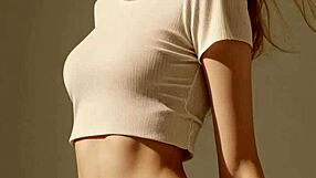 cute lingerie models showcase sweet outfits and bare feet