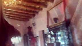 trip to barcelona with blonde teen 18+ in ripped clothes