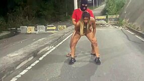 is this wife moaning as she gets followed and fucked by a stranger outdoors