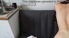 Using Her Tight Pussy Hole In The Kitchen For Creampie!