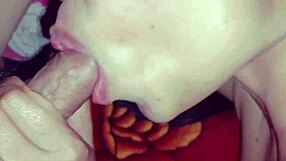 The desi asian mature woman enjoys a homemade blowjob session at home.