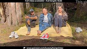 Latina Takes Off Sweaty Shoes and Socks on Medellin Cableway