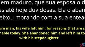 brunette teen notices stepfather's dick harder with her than ex-wife on amopornobr.